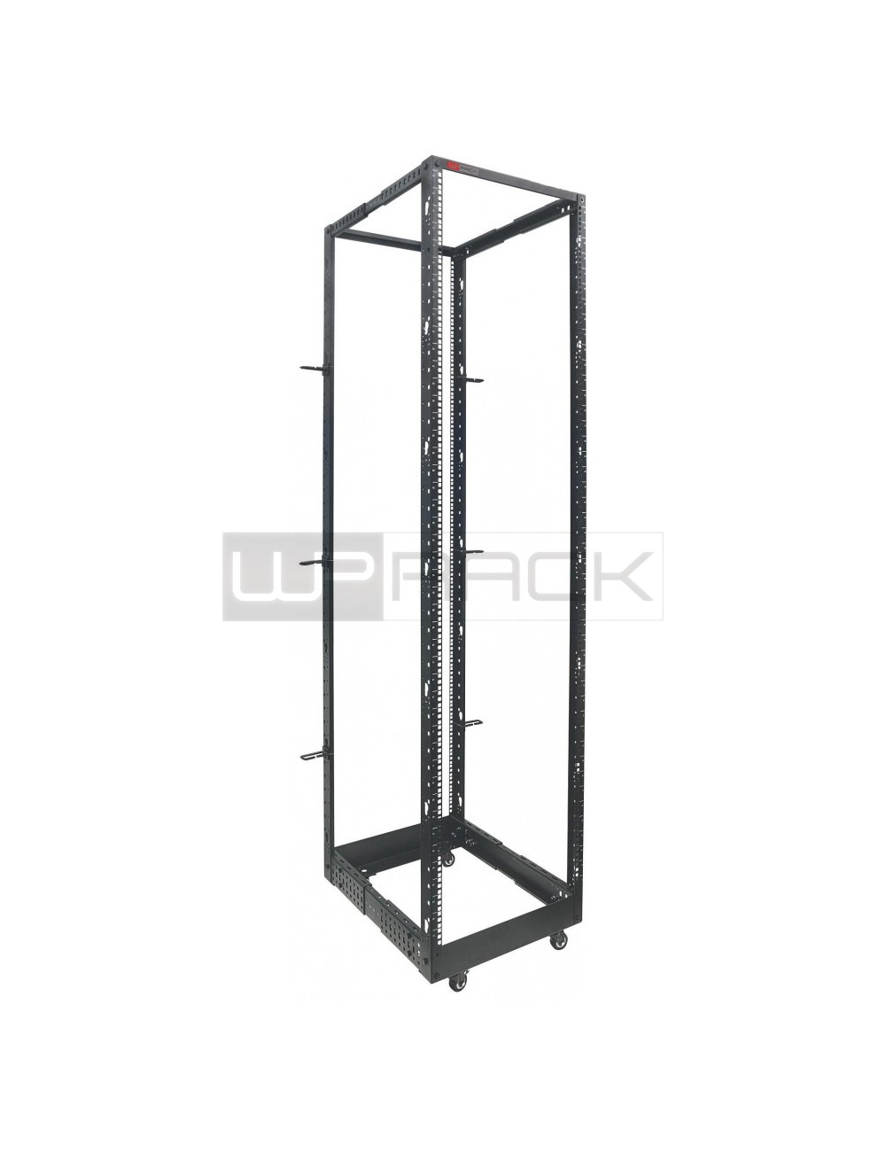 WPN-ROS-486X-B | OPEN FRAME RACK 19" 48U PROFONDITÀ' REGOLABILE 59*102CM,NERO | WP Rack | distributori informatica